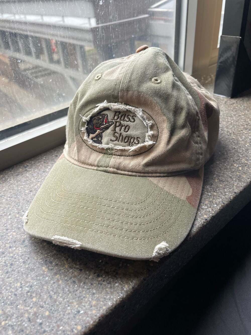 RedHead Bass Pro Shops Camo Distressed Baseball Cap